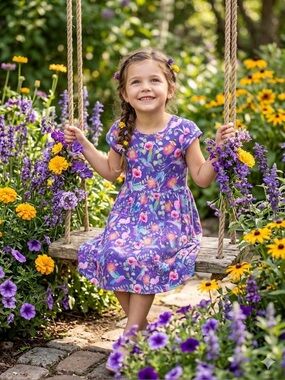 Birdie Bean Bamboo Watercolor Twirl Size 6T